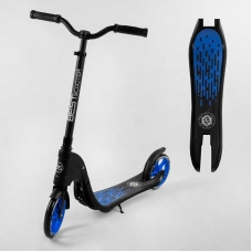 Самокат двоколісний 79855 "Best Scooter" (2) колір СИНІЙ, колеса PU - 20 см, широкий велосипедне кермо, новий затиск керма, в коробці