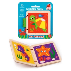 гр Дерев`яна книжечка «Морські жителі» RW3031 (10) "Vladi Toys", на листі