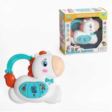 Музична конячка W-03217 (120) "WToys", ОЗВУЧУВАННЯ УКРАЇНСЬКОЮ МОВОЮ, підсвічування, ноти, казки, пісні, в коробці