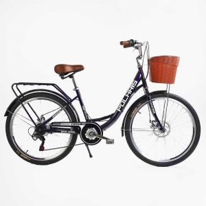 Велосипед міський Corso Polaris 26" PS-36620 + КОШИК
