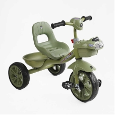 Велосипед 3-х колісний BS-60417 "Best Trike" колеса EVA переднє 10", заднє 8", сталева рама, УКР. ОЗВУЧУВАННЯ, кошик, в коробці