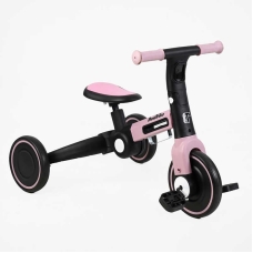 Велосипед 3-х колісний BS-11402 "Best Trike" колеса EVA переднє 8", заднє 6", нейлонова рама, трансформується у велобіг, підсвічування, в коробці