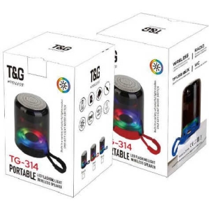 Колонка C 72342 (80) bluetooth, підсвічування, акумулятор 3.7 V, micro USB, TF-картка, usb-слот, AUX- кабель, в коробці