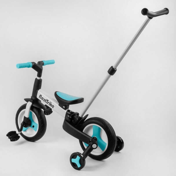 Велосипед-трансформер Best Trike 56659 колеса PU 10'', батьківська ручка, знімні педалі