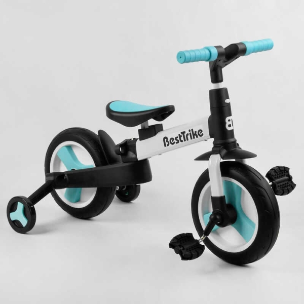 Велосипед-трансформер Best Trike 56659 колеса PU 10'', батьківська ручка, знімні педалі
