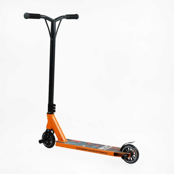 Самокат трюкових Best Scooter 18378 HIC-система, Пегі, алюмінієвий диск і дека, колеса PU d-110мм, ширина керма - 52 см, висота - 83 см, в коробці