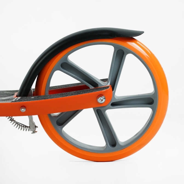 Самокат двоколісний "Best Scooter" FL-80811 (4) сталева рама, ручне гальмо, колеса PU 200мм, 1 амортизатор передній, в коробці