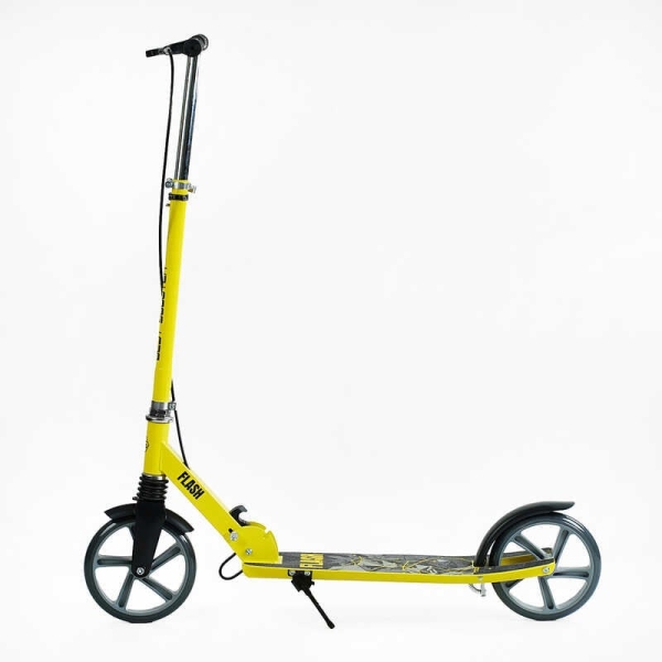 Самокат двоколісний "Best Scooter" FL-14320 (4) сталева рама, ручне гальмо, колеса PU 200мм, 1 амортизатор передній, в коробці