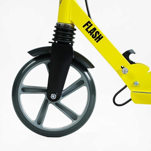 Самокат двоколісний "Best Scooter" FL-14320 (4) сталева рама, ручне гальмо, колеса PU 200мм, 1 амортизатор передній, в коробці
