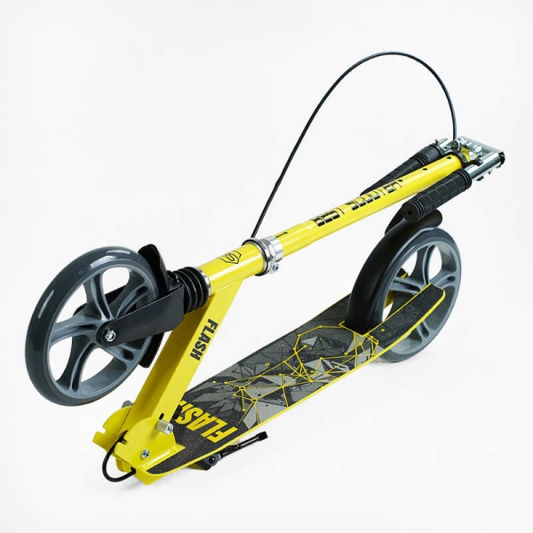 Самокат двоколісний "Best Scooter" FL-14320 (4) сталева рама, ручне гальмо, колеса PU 200мм, 1 амортизатор передній, в коробці