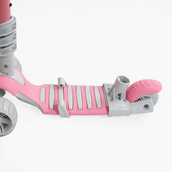 Самокат 5в1 P-63700 Best Scooter, з ДОП. КОЛЕСАМИ, захисний бампер, PU колеса зі світлом, в коробці