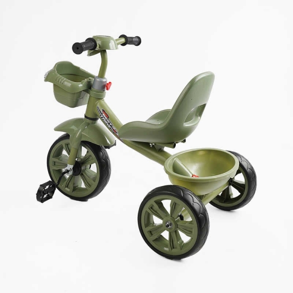 Велосипед 3-х колісний BS-60417 "Best Trike" колеса EVA переднє 10", заднє 8", сталева рама, УКР. ОЗВУЧУВАННЯ, кошик, в коробці