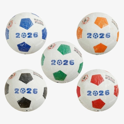 М'яч футбольний C 70346 (50) 5 видів, матеріал PVC, розмір №4, ВИДАЄТЬСЯ ТІЛЬКИ МІКС ВИДІВ