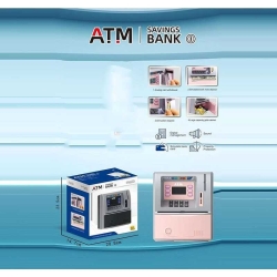 Сейф 3681 Штрих = 40125 (12) банкомат, на батарейках, звук, карта, імітація роботи справжнього банкомата, видача готівки, приймання готівки, в коробці