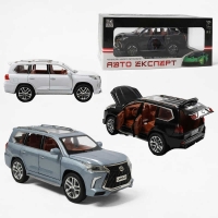Машинка 1230-02 (24/2) "Авто Експерт", 3 кольори, металопластик, 1:24, звук, світло, інерція, відчиняються двері, у коробці, ВИДАЄТЬСЯ ТІЛЬКИ МІКС ВИДІВ
