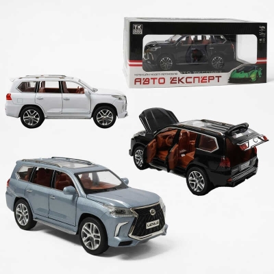 Машинка 1230-02 (24/2) "Авто Експерт", 3 кольори, металопластик, 1:24, звук, світло, інерція, відчиняються двері, у коробці, ВИДАЄТЬСЯ ТІЛЬКИ МІКС ВИДІВ