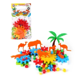 Іграшка "Конструктор" 3749 (18) "Technok Toys" 66 деталей, фігурки тварин, в пакеті