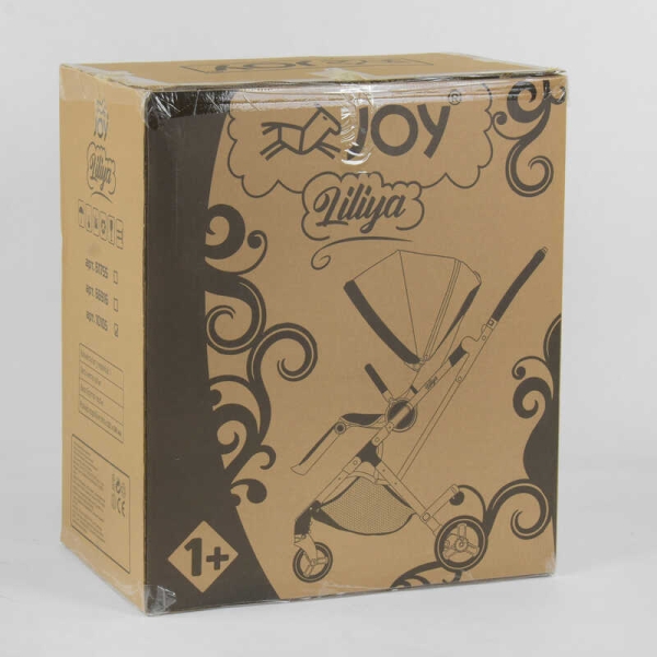 Візок прогулянковий дитячий "JOY" Liliya 10105 колір ВИШНЕВИЙ, футкавер