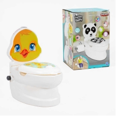 Горщик 07-564 Pilsan (4) "Каченя", спинка, горщик знімний, тримач для паперу, звуки води, підсвічування кнопки, в коробці