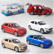 Машина металопластикова 41094 (96/2) "Авто Експерт", 4 кольори, 1:32, світло, звук, інерція, відчиняються двері, багажник, в коробці
