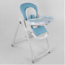 Стільчик для годування Toti W-48406 (1) м'який PU, м'який вкладиш, 4 колеса, знімний столик, в коробці