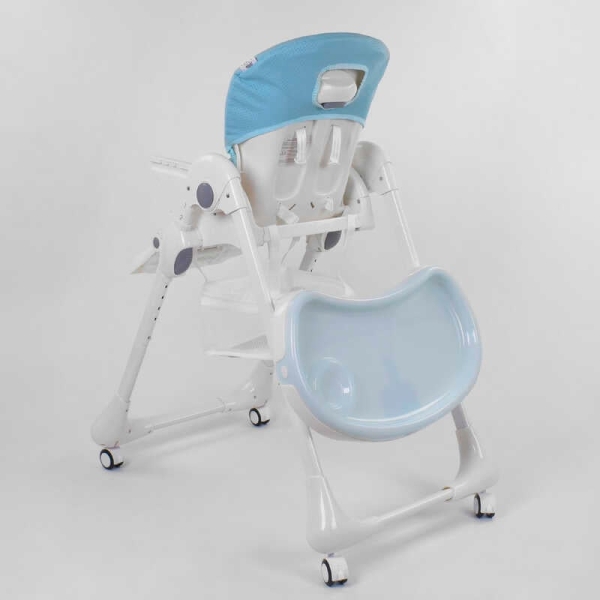 Стільчик для годування Toti W-48406 (1) м'який PU, м'який вкладиш, 4 колеса, знімний столик, в коробці