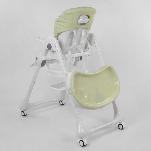 Стільчик для годування Toti W-56077 (1) м'який PU, м'який вкладиш, 4 колеса, знімний столик, в коробці