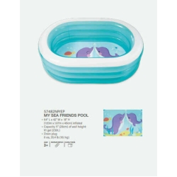 Intex Басейн 57482 NP (6) «Китеня» розміром 163х107х46см, обсяг: 238л, вага: 2,66кг, від 3 років