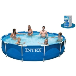 Intex Басейн каркас 28210 круглий, /6+років/, в коробці, 366*76см, 6,503 л