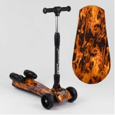 Самокат "Best Scooter" MAXI"89341 з парогенератором (4) МУЗИКА, ДИМ, ТУРБІНИ, пластмасовий, колеса PU 120х40мм, складне алюмінієве кермо, в коробці