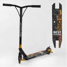 Самокат трюкових Best Scooter 51738 HIC-система, Пегі, алюмінієвий диск і дека, колеса PU d-110 мм, ширина керма - 52 см, висота - 83 см, в коробці