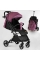 Візок прогулянковий дитячий "JOY" Comfort L-30201 колір ФІОЛЕТОВИЙ, рама сталь з алюмінієм, футкавер, підсклянник, телескопічна ручка