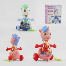 Музична єдиноріжка 32917 (60) "WToys", ОЗВУЧУВАННЯ УКРАЇНСЬКОЮ МОВОЮ, шестерні, пісня, підсвічування, автоматичний рух, в коробці