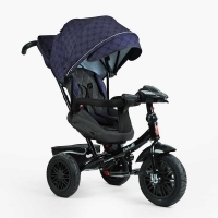 Велосипед 3-х кол. 8066/511-36 BestTrike "Perfetto" поворотне сидіння, колеса гумові надувні, кошик, фара музична, USB, Bluetooth, в коробці