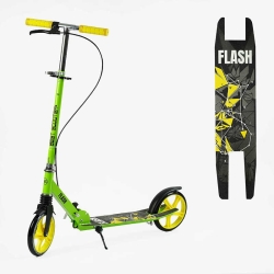 Самокат двоколісний "Best Scooter" FL-20085 (4) сталева рама, ручне гальмо, колеса PU 200 мм, 1 амортизатор передній, в коробці
