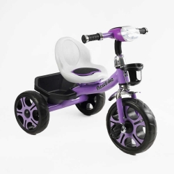 Велосипед 3-х колісний BS-27102 "Best Trike" колеса EVA переднє 12", заднє 10", сталева рама, фара з музикою та світлом, кошик, в коробці