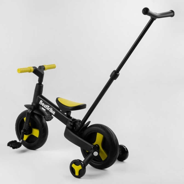 Велосипед-трансформер Best Trike 58195 колеса PU 10'', батьківська ручка, знімні педалі
