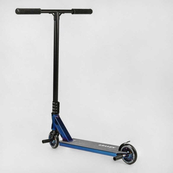 Самокат трюковий KR-71078 Best Scooter (4) "Kraken" HIC-система, ПЕГИ, алюмінієвий диск та дека, АНОДОВАНИЙ, колеса PU 110мм, ширина керма 58 см