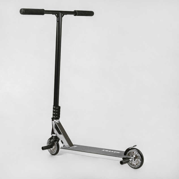 Самокат трюковий KR-82080 Best Scooter (4) "Kraken" HIC-система, ПЕГИ, алюмінієвий диск та дека, АНОДОВАНИЙ, колеса PU 110 мм, ширина керма 58 см