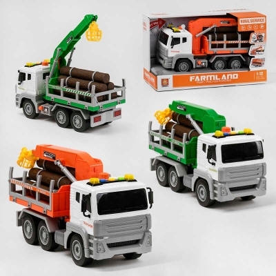 Спецтехніка WY 840 A/B (18) 2 кольори, на батарейках, інерція, помповий насос, світло, звук, в коробці