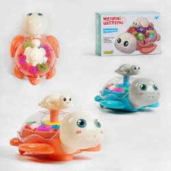 Гра музична 49033 (96) "W Toys", Українське озвучення, "Черепашка", світло, звук, прозорий корпус, шестерні, колесо вільного ходу, в коробці