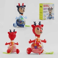 Музичне оленятко 10422 (60) WToys, Українське озвучення, шестерні, пісня, підсвічування, автоматичний рух, в коробці