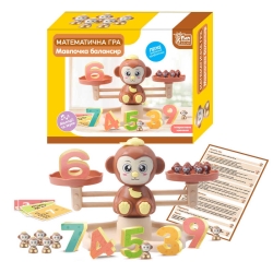 Балансир "Мавпочка" 54391 (18/2) 4FUN Game Club, мелодії та звуки, 30 карток, 19 мавпочок, 10 цифр, в коробці
