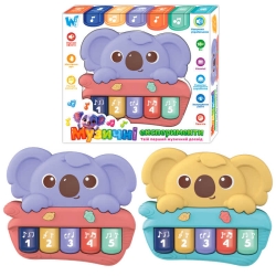 Піаніно "Музичні експерименти" 93132 (72) WToys, 2 кольори, Українське озвучення, 4 пісні, 5 казок, ноти, цифри,  в коробці
