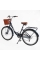 Велосипед міський Corso Polaris 26" PS-12833 + КОШИК СИНІЙ сталева рама 16.5", Shimano 7 швидкостей, корзина, багажник