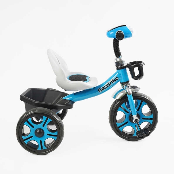 Велосипед 3-х колісний BS-24513 "Best Trike" (1) колеса EVA переднє 12’’, заднє 10’’, сталева рама, фара з музикою та світлом, кошик, в коробці
