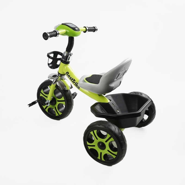 Велосипед 3-х колісний BS-25084 "Best Trike" колеса EVA переднє 12", заднє 10", сталева рама, фара з музикою та світлом, кошик, в коробці