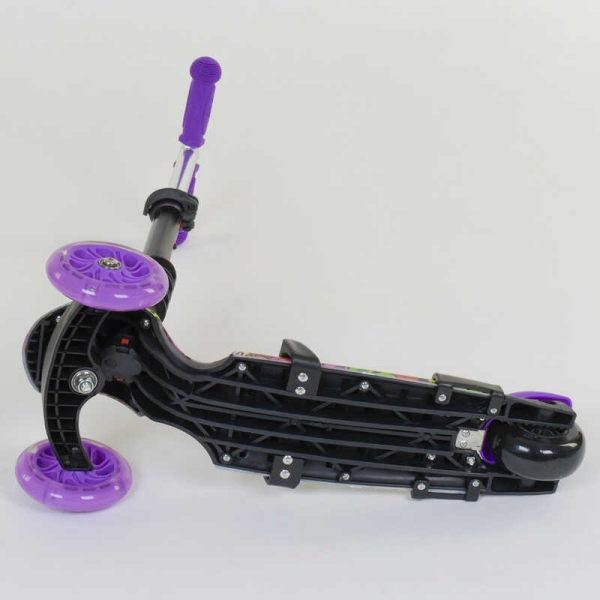 Самокат 5в1 13400 Best Scooter, АБСТРАКЦІЯ, PU колеса, ПІДСВІЧУВАННЯ КОЛІС, в коробці