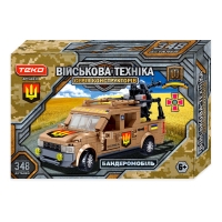 Конструктор "Військова техніка" 68333 (96) "Teko", 482 деталі, “Бандеромобіль”, в коробці