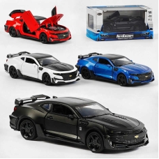 Машина металопластик LF - 77123 (72/2) "Авто Експерт", 4 кольори, 1:32, світло, звук, інерція, відчиняються двері, багажник, капот, в коробці